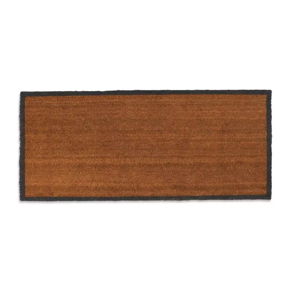 Garden Trading Double Doormat Charcoal Border